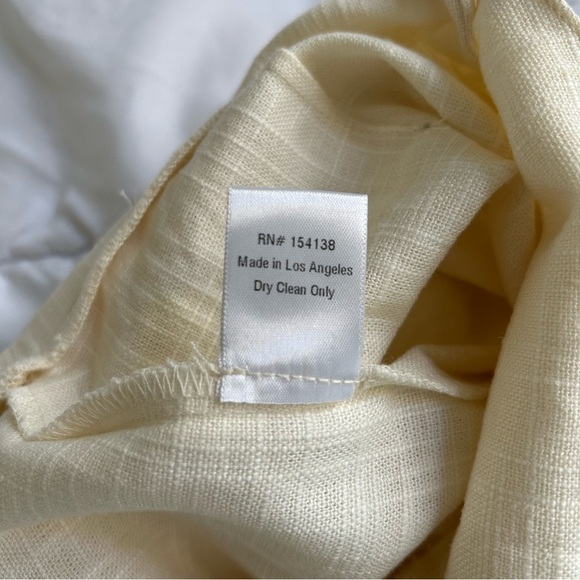 NWT Staud wide leg linen blend jumpsuit cream 2 - Picture 16 of 16